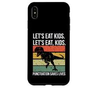 Funny Let's Eat Kids Punctuation Saves Lives Grammar Coque pour iPhone XS Max