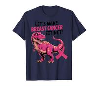 Funny Lets Make Breast Cancer Extinct Pink Dinosaur Boy Kids T-Shirt