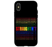 Funny LGBT Straight Humour Pride Month Ally Coque pour iPhone X/XS