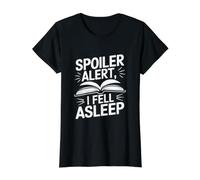Funny Library Book Reader Book Reader Citation I Fell Asleep T-Shirt Graphique avec Valeur, Femme, Noir, L