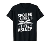 Funny Library Book Reader Book Reader Citation I Fell Asleep T-Shirt Graphique avec Valeur, Homme, Noir, L