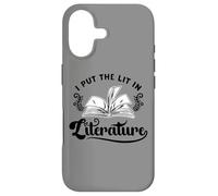 Funny Literary I Put The Lit in Literature Reading Teacher Coque pour iPhone 17