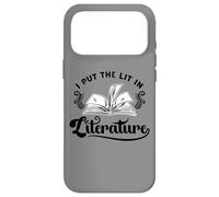 Funny Literary I Put The Lit in Literature Reading Teacher Coque pour iPhone 17 Pro Max