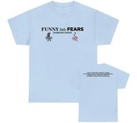 Funny Little Fears Album Singer Damiano David T-Shirt Imprimé Coton À La Mode Unisexe Manches Courtes Hip Hop Streetwear Été Haut-Blue||l