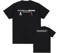 Funny Little Fears Album Singer Damiano David T-Shirt Imprimé Coton À La Mode Unisexe Manches Courtes Hip Hop Streetwear Été Haut-Black||m