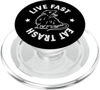 Funny Live Fast Eat Trash Possum Lover PopSockets PopGrip pour MagSafe