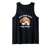 Funny Live Laugh Leave Me Alone Nap Sleep Beagle Dog Lover Débardeur
