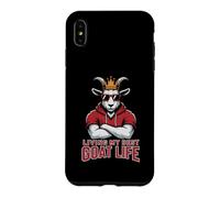 Funny Living Best Goat Life Fantasy Football Commish My King Coque pour iPhone XS Max