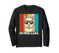 Funny Llama Design for Men Women Kids Llama Alpaca Animal Manche Longue