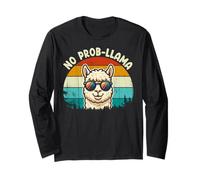Funny Llama Design for Men Women Kids Llama Alpaca Animal Manche Longue