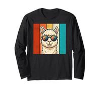 Funny Llama Design for Men Women Kids Llama Alpaca Animal Manche Longue