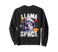 Funny Llama Designs « Llama in Space » Lovers Sweatshirt