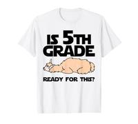 Funny Llama est prêt pour ça en 5e année ? Retour à l'école T-Shirt Graphique avec Valeur
