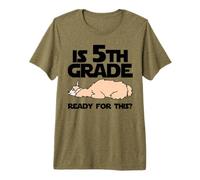 Funny Llama est prêt pour ça en 5e année ? Retour à l'école T-Shirt Haut de Gamme