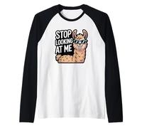 Funny Llama Stop Looking at Me for Animal Humour Manche Raglan