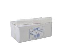 Funny Lot de 1000 sacs poubelles en PEHD Blanc 38,5 x 24,5 x 85 cm Env. 90 l