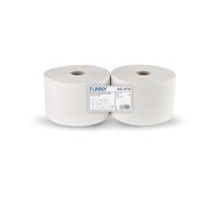 Funny Lot de 2 rouleaux de papier double épaisseur spécial nettoyage Blanc 1500 feuilles Env. 22 cm