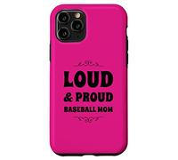 Funny Loud and Proud Baseball Moms Sports Mom Mother Humour Coque pour iPhone 11 Pro