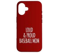 Funny Loud and Proud Baseball Moms Sports Mom Mother Humour Coque pour iPhone 16