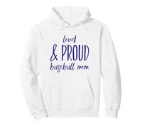 Funny Loud and Proud Baseball Moms Sports Mom Mother Humour Sweat à Capuche