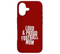 Funny Loud and Proud Football Mom Football Players Mamans Coque pour iPhone 17