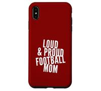Funny Loud and Proud Football Mom Football Players Mamans Coque pour iPhone XS Max