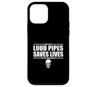 Funny Loud Pipes Sauve des Vies Humour Motard Coque pour iPhone 12 Mini