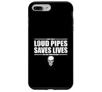 Funny Loud Pipes Sauve des Vies Humour Motard Coque pour iPhone 7 Plus/8 Plus