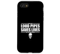 Funny Loud Pipes Sauve des Vies Humour Motard Coque pour iPhone SE (2020) / 7/8