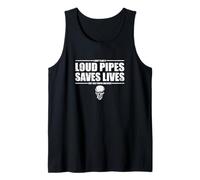 Funny Loud Pipes Sauve des Vies Humour Motard Débardeur