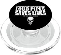 Funny Loud Pipes Sauve des Vies Humour Motard PopSockets PopGrip pour MagSafe