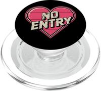 Funny Love Memes Say No to Love No Entrée to My Heart PopSockets PopGrip pour MagSafe