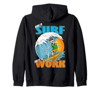 Funny Love Surfing Squelette Born to Surf Shredding Wave Sweat à Capuche