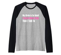 Funny Lunch Lady My Circle est si Petit Que Je sers Plus d'enfants Manche Raglan