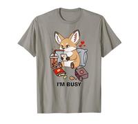 Funny Lynx Im Busy Boba Tea Snacks Zoo Garçons Filles Enfants T-Shirt
