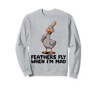 Funny Mad Duck Goose Batte de baseball Angry Duck Sweatshirt