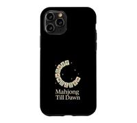 Funny Mahjong Meme Eat Sleep Repeat Tiles and Tea Game Night Coque pour iPhone 11 Pro