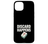 Funny Mahjong Meme Eat Sleep Repeat Tiles and Tea Game Night Coque pour iPhone 15 Plus