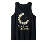 Funny Mahjong Meme Eat Sleep Repeat Tiles and Tea Game Night Débardeur