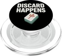 Funny Mahjong Meme Eat Sleep Repeat Tiles and Tea Game Night PopSockets PopGrip pour MagSafe