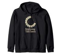 Funny Mahjong Meme Eat Sleep Repeat Tiles and Tea Game Night Sweat à Capuche