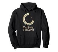 Funny Mahjong Meme Eat Sleep Repeat Tiles and Tea Game Night Sweat à Capuche
