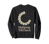 Funny Mahjong Meme Eat Sleep Repeat Tiles and Tea Game Night Sweatshirt