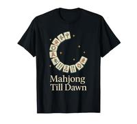 Funny Mahjong Meme Eat Sleep Repeat Tiles and Tea Game Night T-Shirt