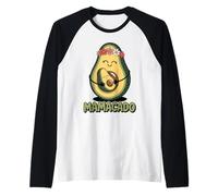 Funny Mamacado Pregnant Avocado Mom Pun Manche Raglan