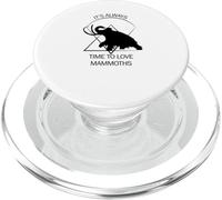 Funny Mammut Stone Age Ice Age Design Préhistorique PopSockets PopGrip pour MagSafe