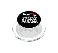 Funny Man A Plan Canal Panama Carte Drapeau Palindrome PopSockets PopGrip pour MagSafe