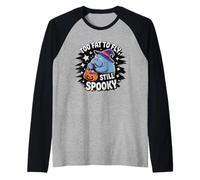 Funny Manatee Too Fat to Fly Still Spooky Manche Raglan