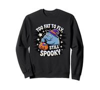 Funny Manatee Too Fat to Fly Still Spooky Sweatshirt