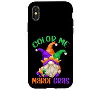 Funny Mardi Gras Quote for Women and Men with Carnival GNOME Coque pour iPhone X/XS